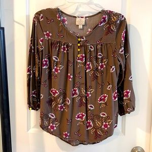 St Johns Bay 3/4 sleeve blouse